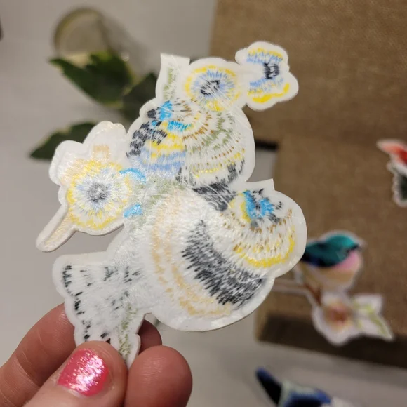 New Set Of 8 Bird Patches Embroidery - Picture 7 of 7